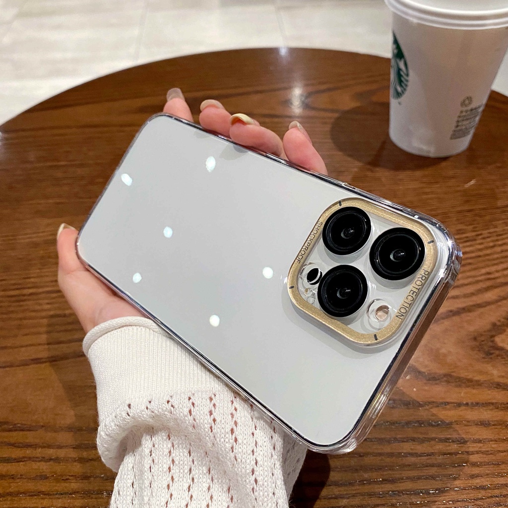 Crystal Clear Lens Cover Slim PC Hard Case for IPhone 14 Promax 13 Pro