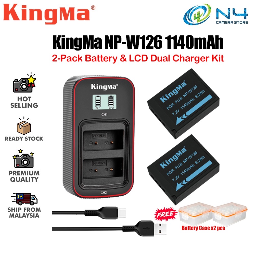 Sony Cybershot Battery Charger NP-W126 NP W126S Battery Charger