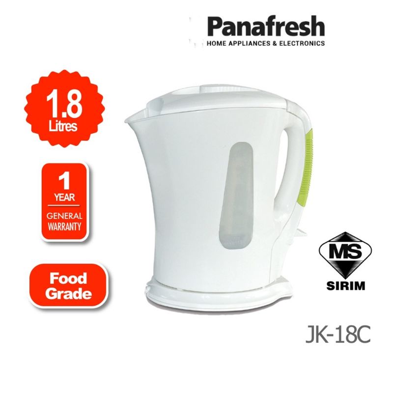 Panafresh Electric Jug Kettle (1.8L) JK18C Shopee Malaysia