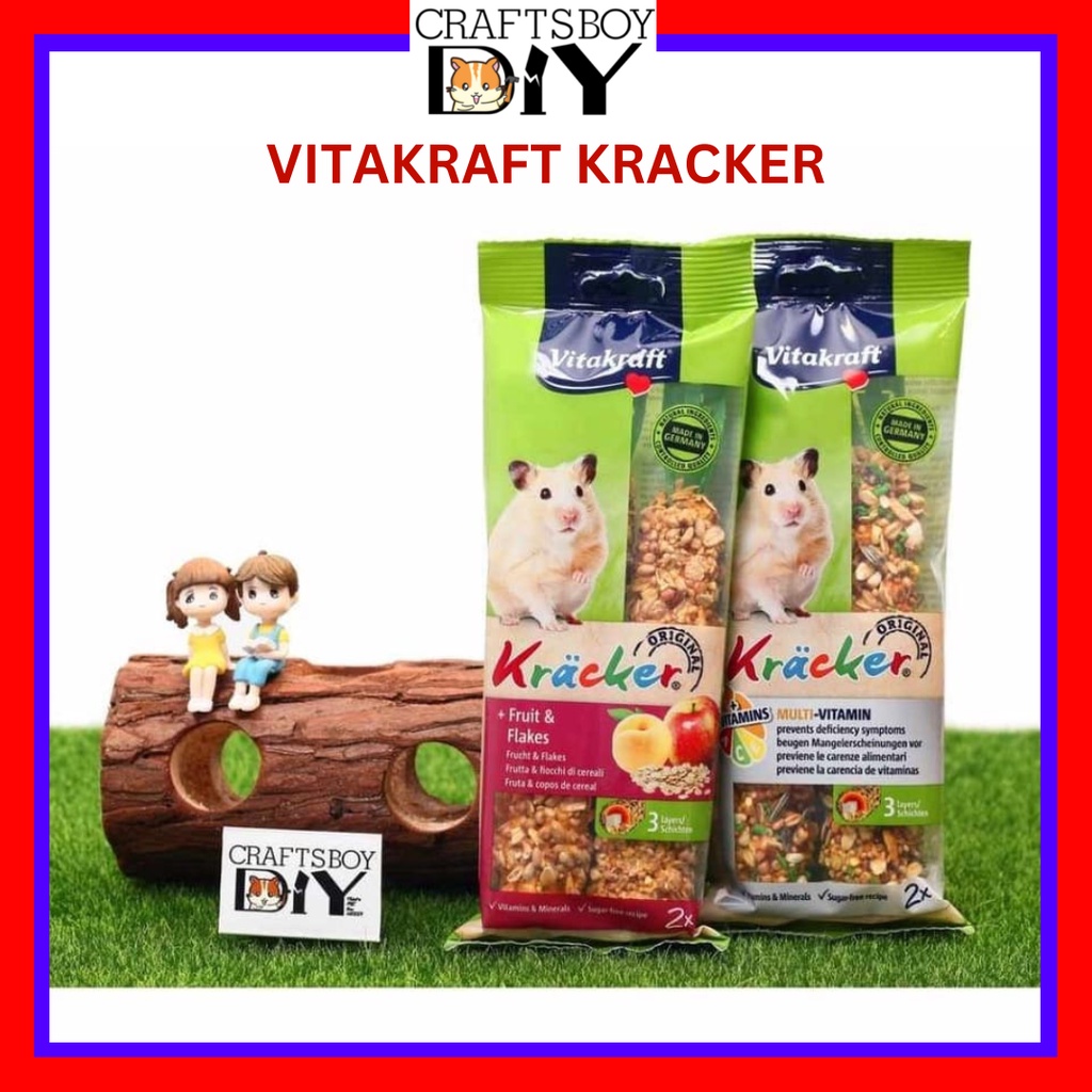 (Ready Stock) Vitakraft Kracker Hamster Snack Hamster Food Vitakraft