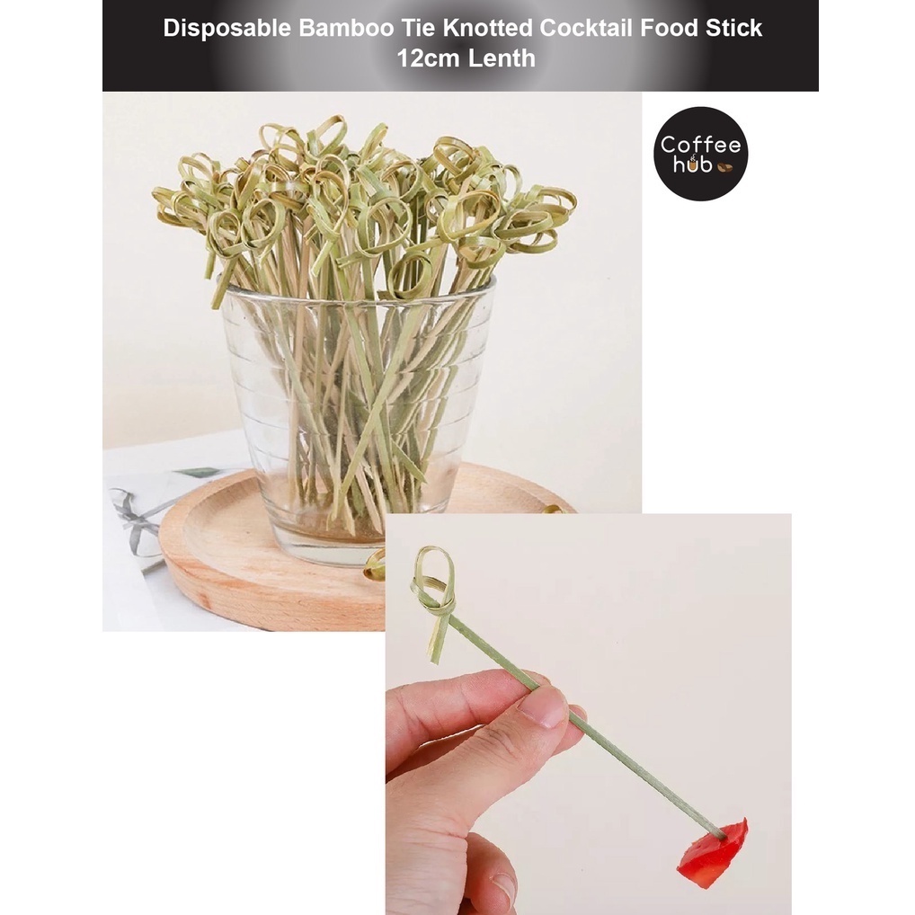 (READY STOCK)Bamboo Knot Shape Cocktail Sticks Pick Martini Drink Stick