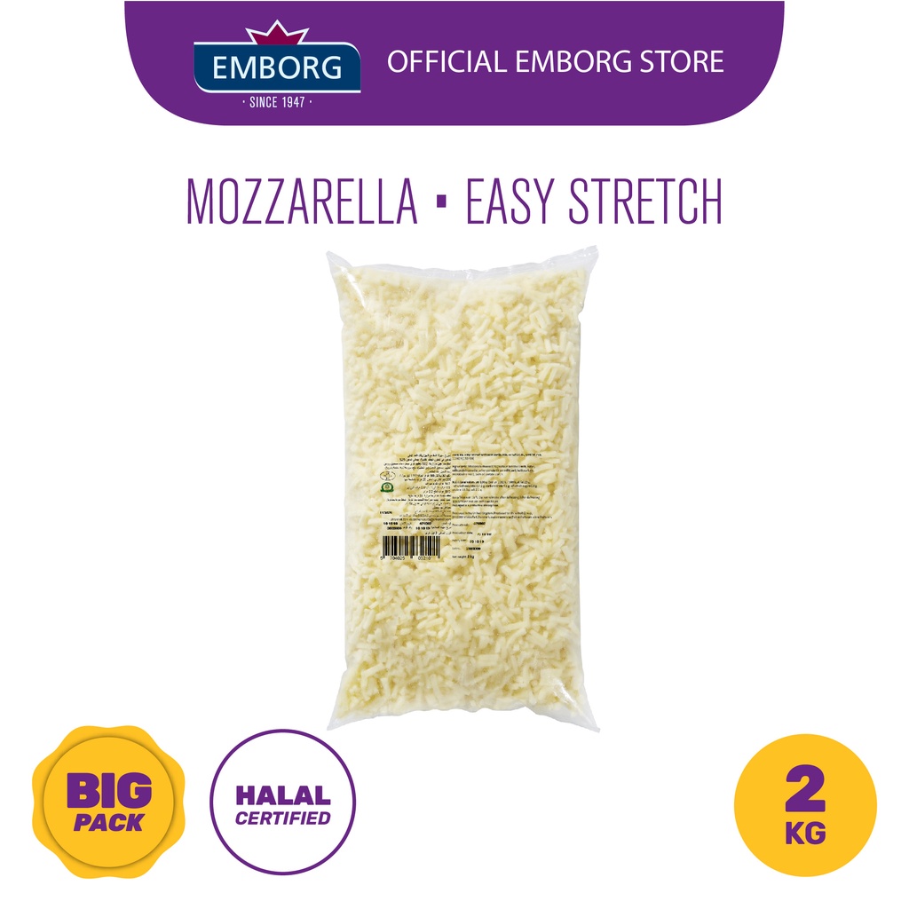 [Business Service] EMBORG Easy Stretch Shredded Mozzarella Cheese, IQF ...