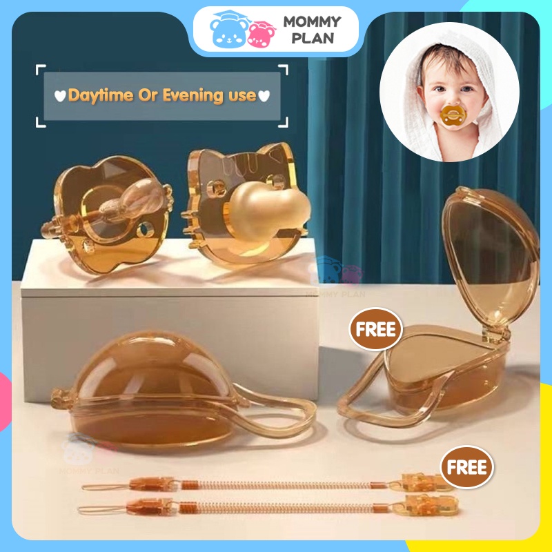 Newborn Baby Soothie Pacifier puting Baby Soft Silicone Nipple Anti-flatulence Teethers Nano Silver Pacifier