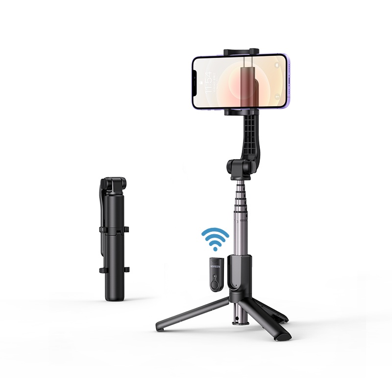 Ugreen Bluetooth Selfie Stick Tripod Stand 750mm Extended 10m Bluetooth