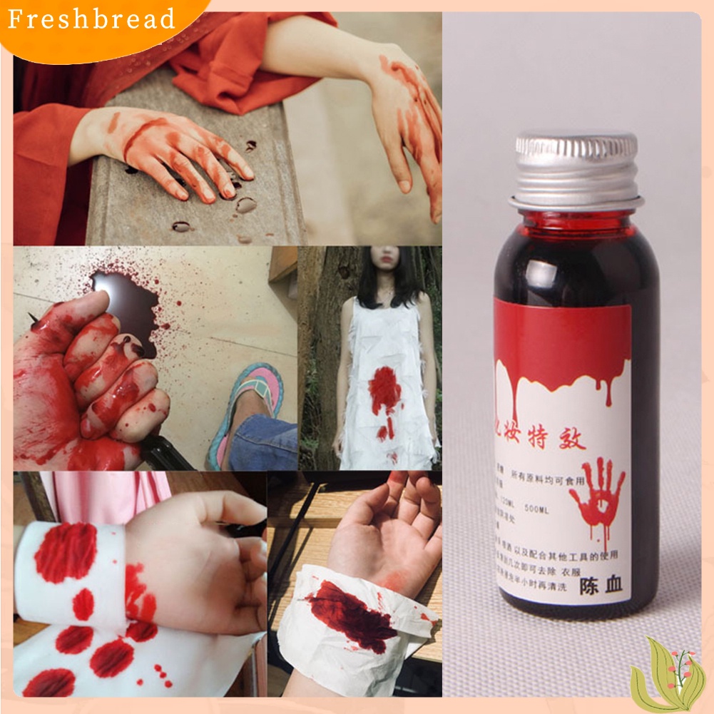 【Fresh】❀30ml Ultra Realistic Fake Blood Halloween Party Decor Human Vampire