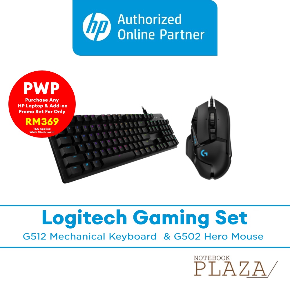 [ Combo Set ] Logitech G512 Carbon Light Sync RGB Gaming Keyboard