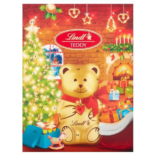 Lindt Teddy Advent Calendar 170g Lind Capacity 170g Chocolate Merry 