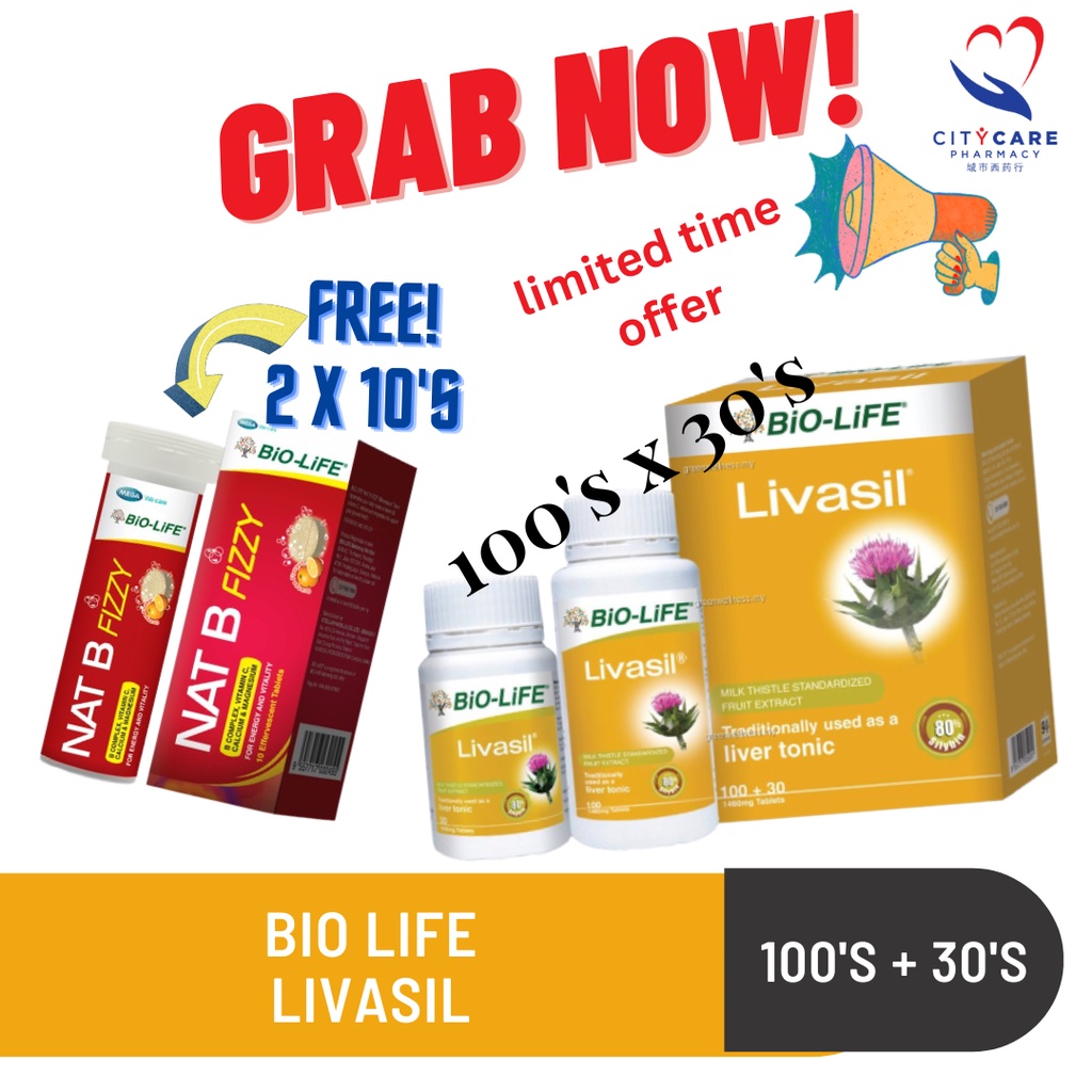 [Exp Date : 10/2023] Bio-Life Livasil Tablets | Shopee Malaysia