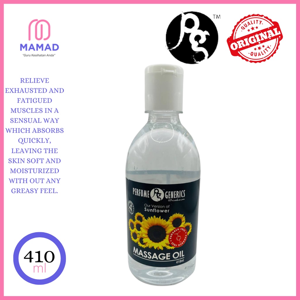 Pg Massage Oil Sunflower 410ml Shopee Malaysia