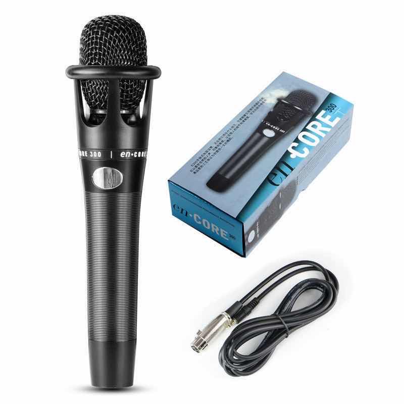 Wired Vocal Condenser Microphone E300 enCORE Handheld Mic Phone Karaoke Singing Studio Recording Live SoundCard Computer