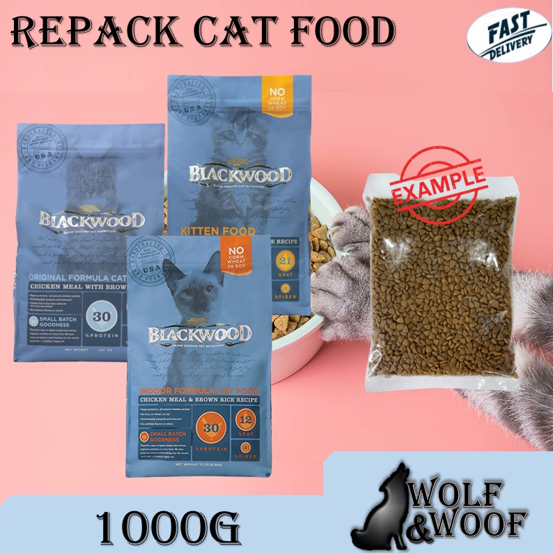 [REPACK] Blackwood Cat Dry Food ( 1000G / 1KG ) ( Original, Indoor
