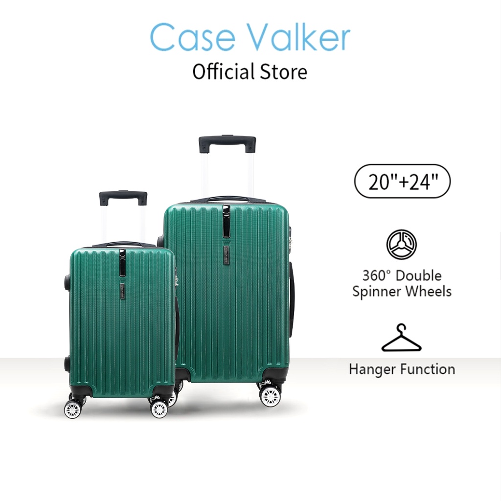 Case Valker Nora ABS 2 in 1 Luggage Bag with Hanger Set Luggage (24