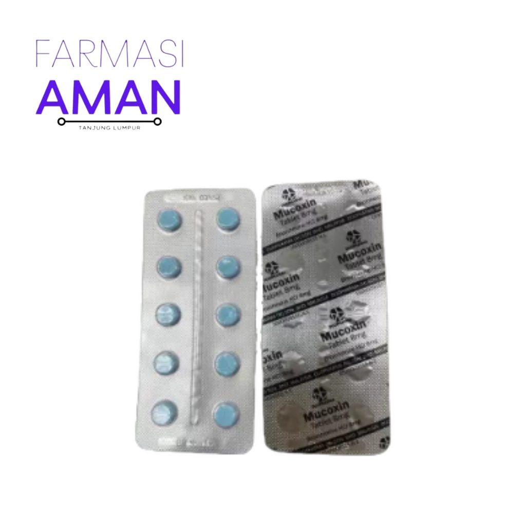 Mucoxin Tablet 8mg 10's (Ubat Cair Kahak) | Shopee Malaysia