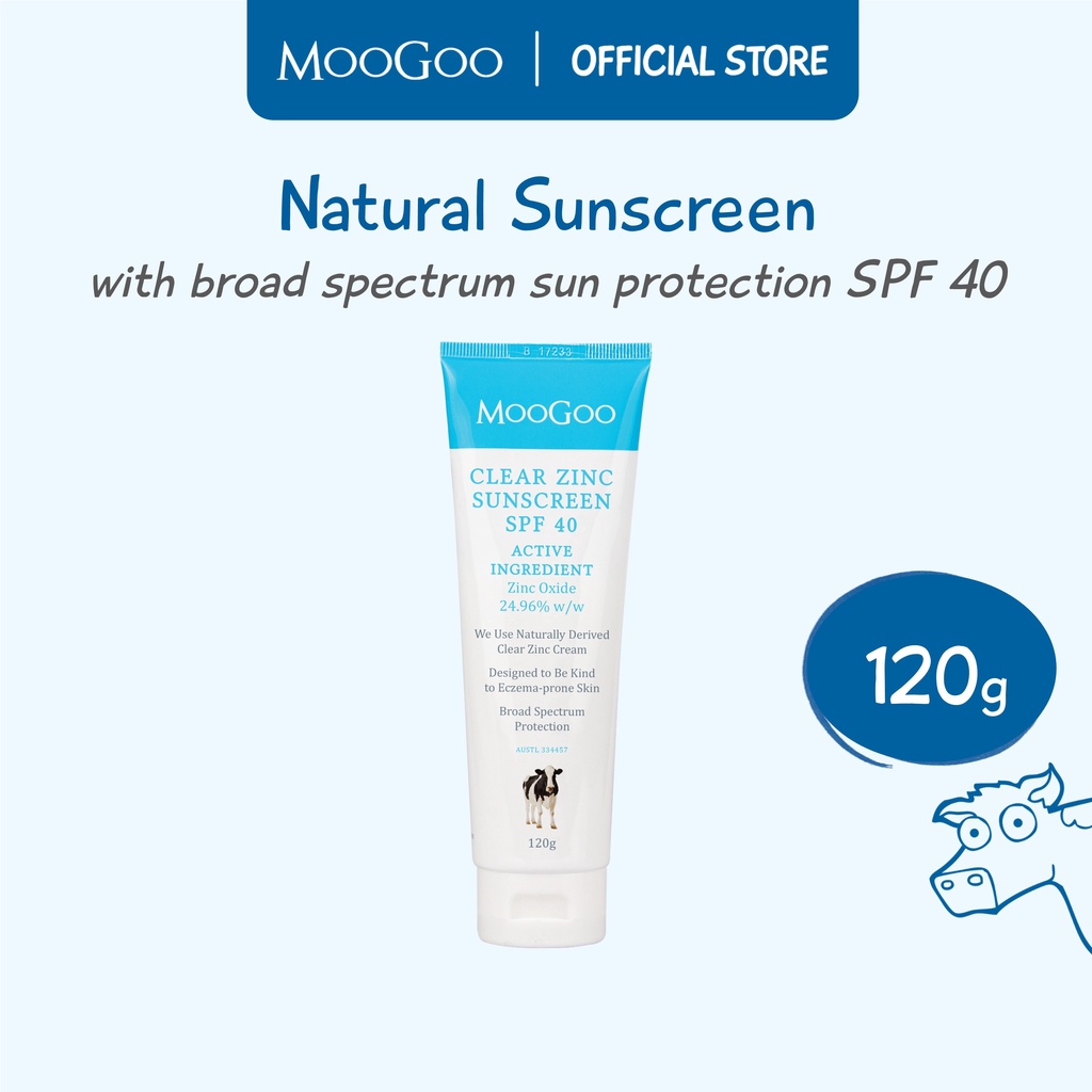 MooGoo Natural Sunscreen SPF40 (120g) Shopee Malaysia