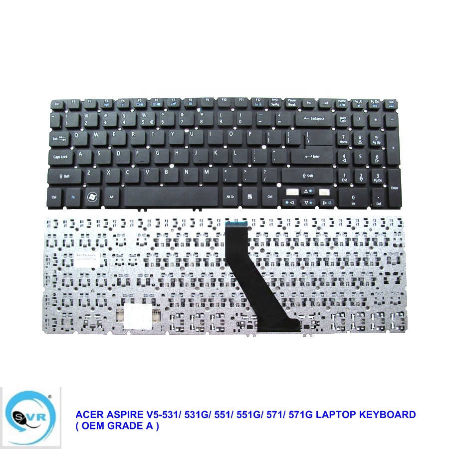 Acer Aspire V5 531 531g 551 551g 571 571g Us Keyboard No Frame Laptop Keyboard Oem 3752