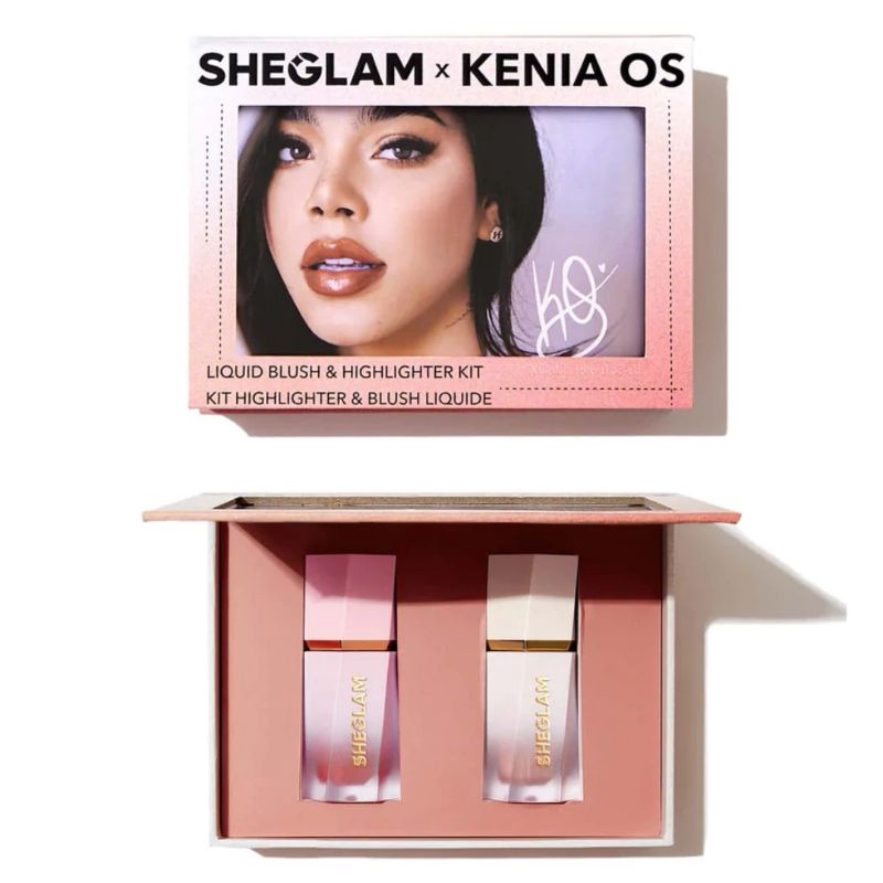 READYSTOCK Sheglam X Kenya Os Liquid Blush Highlighter Kit Shopee
