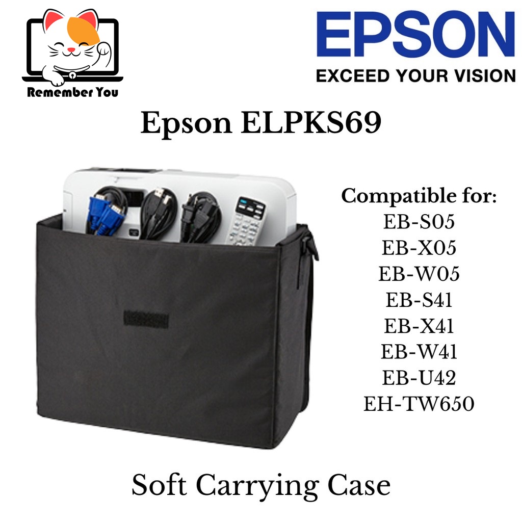 Epson Projector Soft Carrying Case ELPKS69 Epson Projector Bag EBE10 Shopee Malaysia