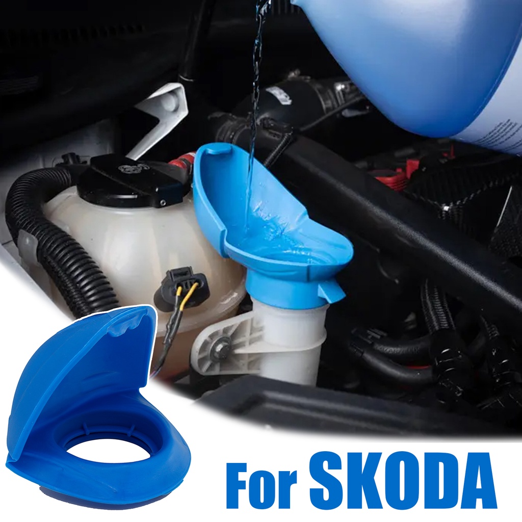 Car Windshield Wiper Washer Fluid Filler Lid Funnel Tank Bottle Cap