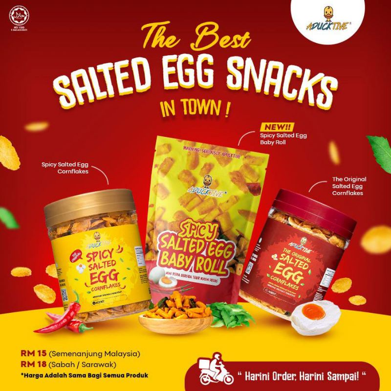 Cornflakes salted egg original and spicy