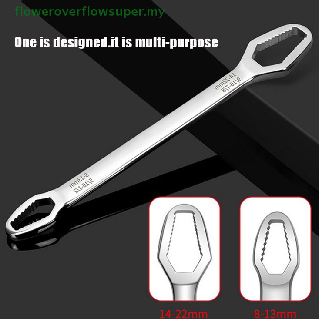 FSMY 8mm-22mm Self-Tightening Double End Multi functional Universal Cr ...