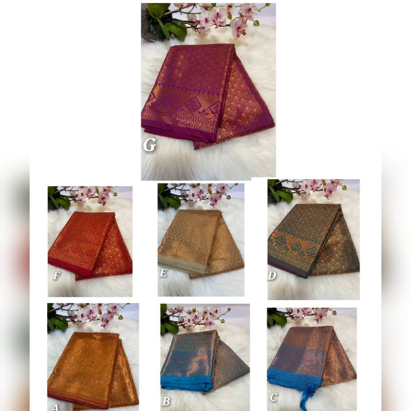 READYSTOCK WOMEN'S FASHION INDIAN TRADITIONAL SAREE(KUBERA PATTU)