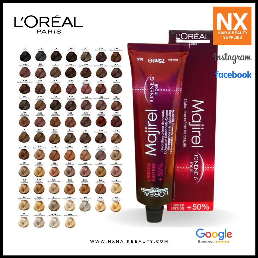 Loreal Majirel Hair Dye Hair Color 50ml (include proxide 70ml) | Shopee  Malaysia