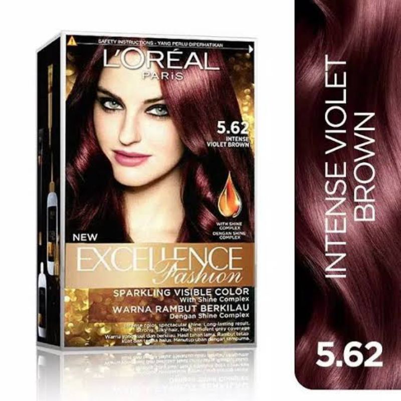 Loreal Excellence Fashion Hair Paint  Intense Violet Brown | Shopee  Malaysia