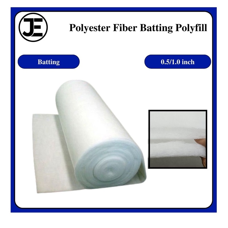 (METER) Polyester Fiber Batting Polyfill (80" X 0.5" / 1.0" ) 1 METER