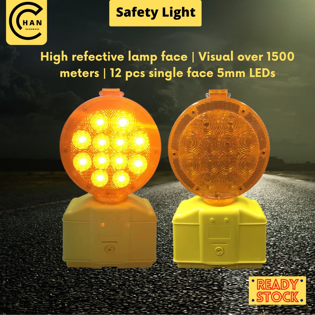 Safety Reflective Warning Light Battery Portable Traffic Blinking LED