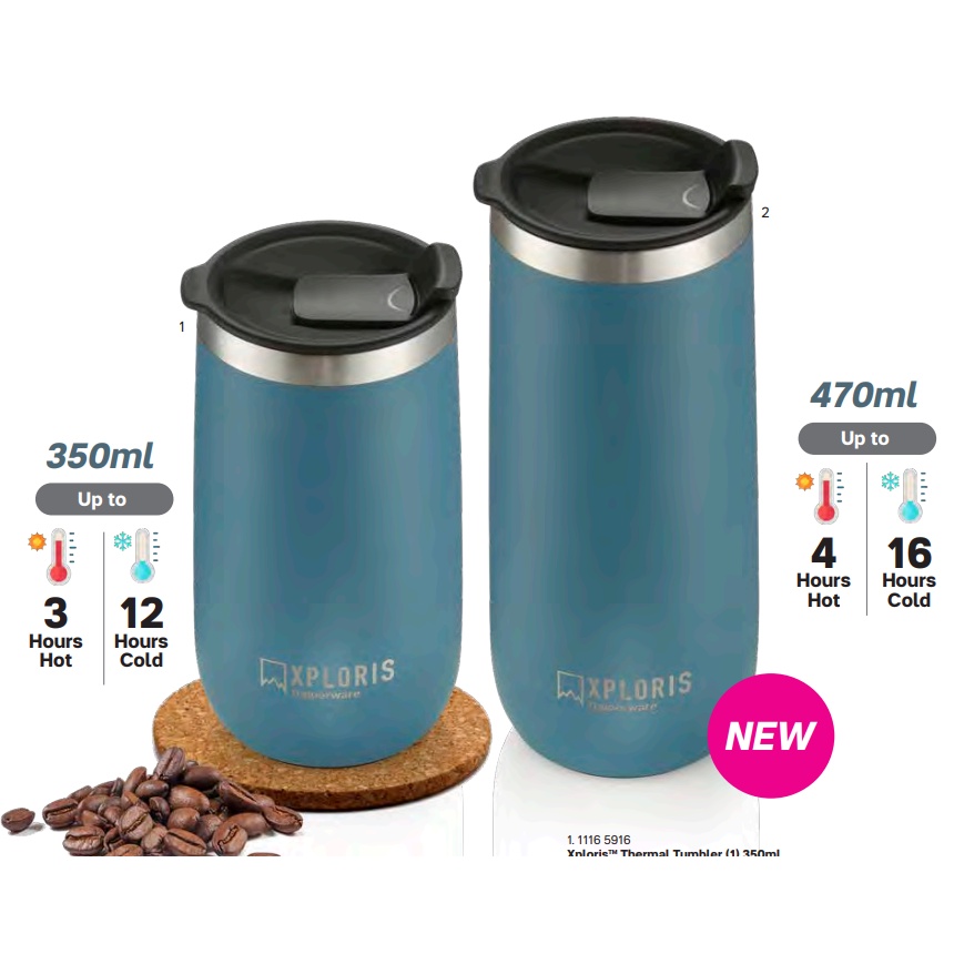 Tupperware Xploris Thermal Tumbler 470ml / 350ml Shopee Malaysia