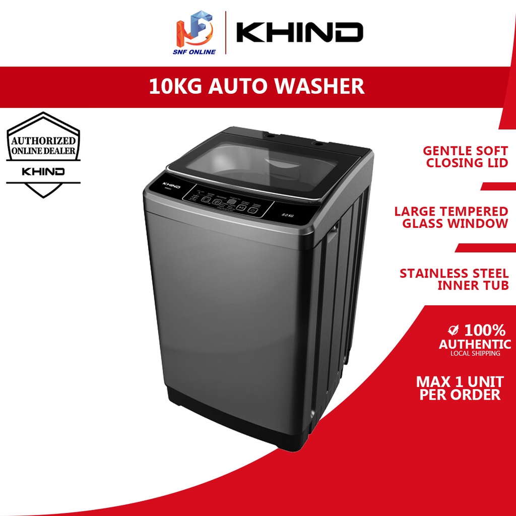 Khind Fully Auto Washing Machine Washer (10 kg) WM100A