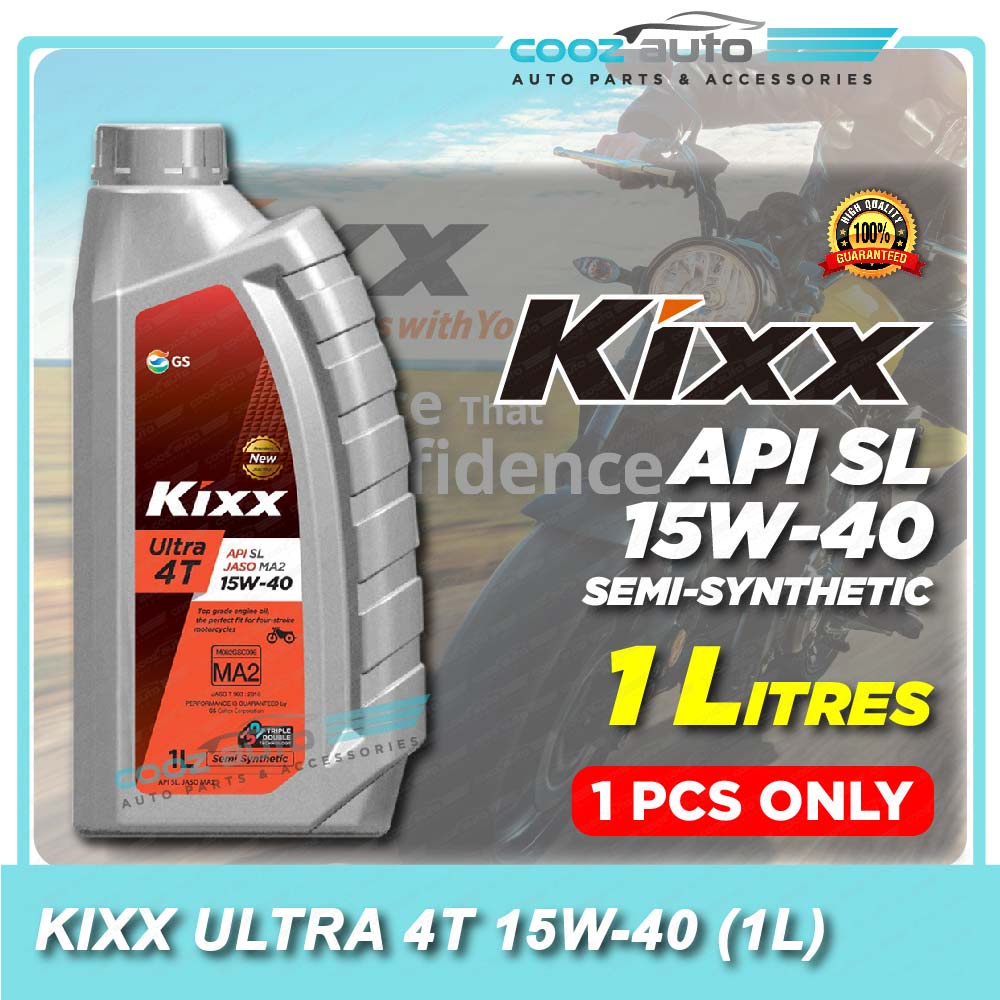 [ CLEARANCE ] Kixx ULTRA 4T 15W40 15W40 Fully Synthetic Oil Motorcycle