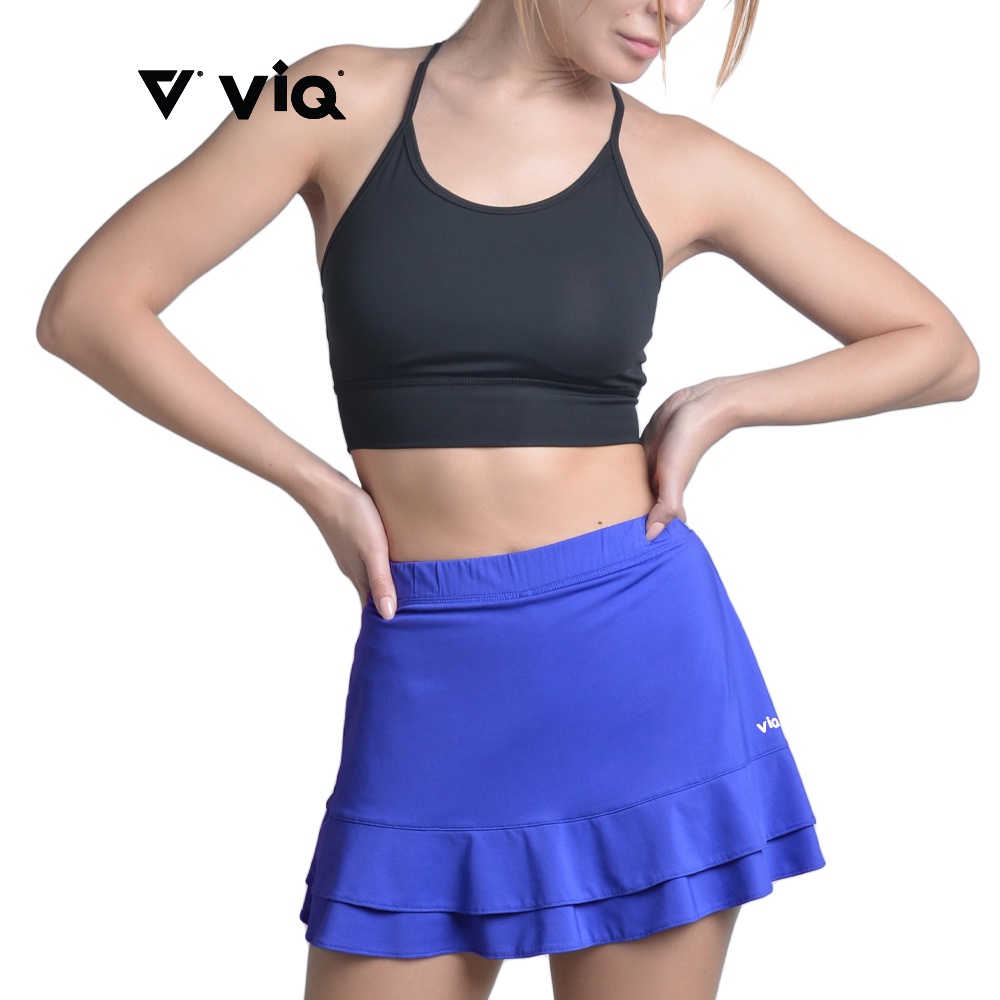 ViQ Women Ruffled Golf Pickleball Tennis Skort Skirt