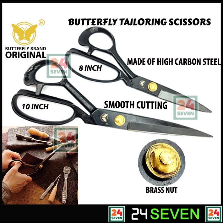 ORIGINAL BUTTERFLY TAILORING SCISSORS 8" OR 10" TAILORING SHEAR CLOTH
