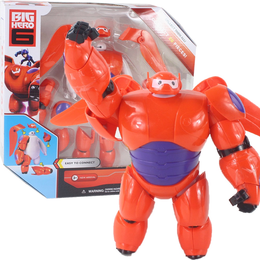 New Fashion Holiday Gift Kids Toys 16cm Big Hero 6 Baymax Robot 6 Action Figure Cartoon Movie