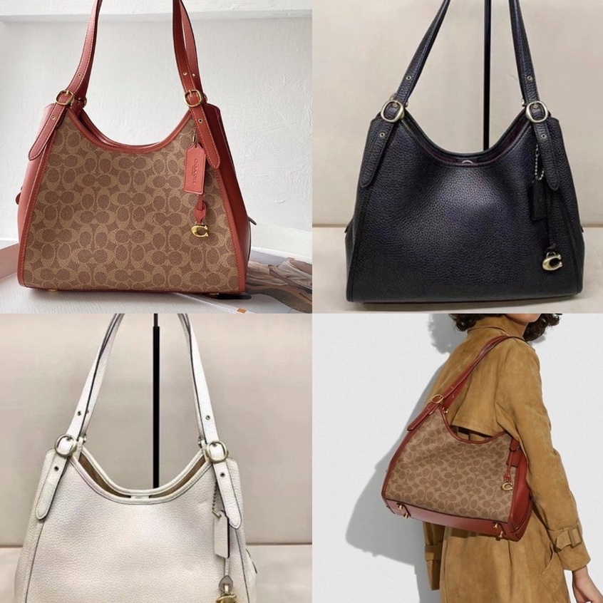 Coach C4825 C4824 Lori Shoulder Bag In Signature Canvas Women Handbag  Shopping Hobo Beg 4825 4824 | Shopee Malaysia