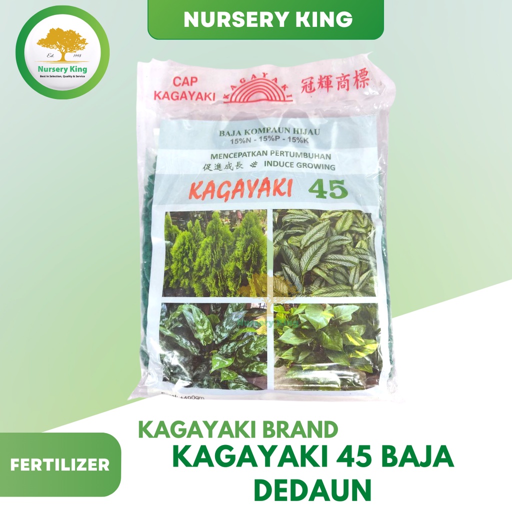 Kagayaki 45 Fertilizer Plant Japan Brand Baja Pokok Daun 400g