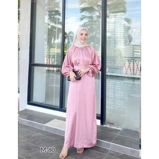 NEW ABAYA SATIN ALA NEELOFA | Shopee Malaysia