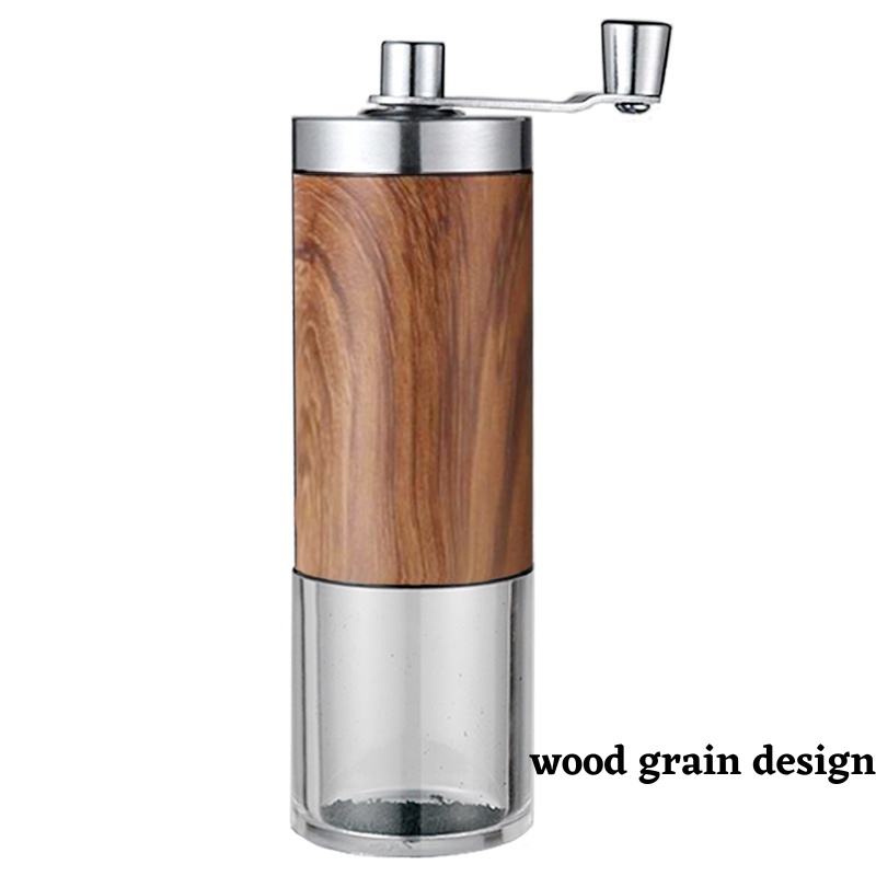 Ready Stock - Stainless Steel Manually coffee grinder with Ceramic Burr Hand Crank Coffee Grinder