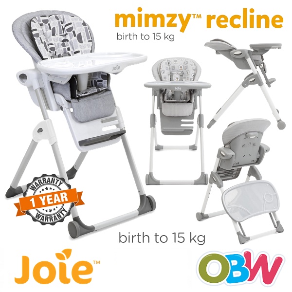 Joie Mimzy Recline Baby High Chair 2in1 Baby Highchair Shopee Malaysia