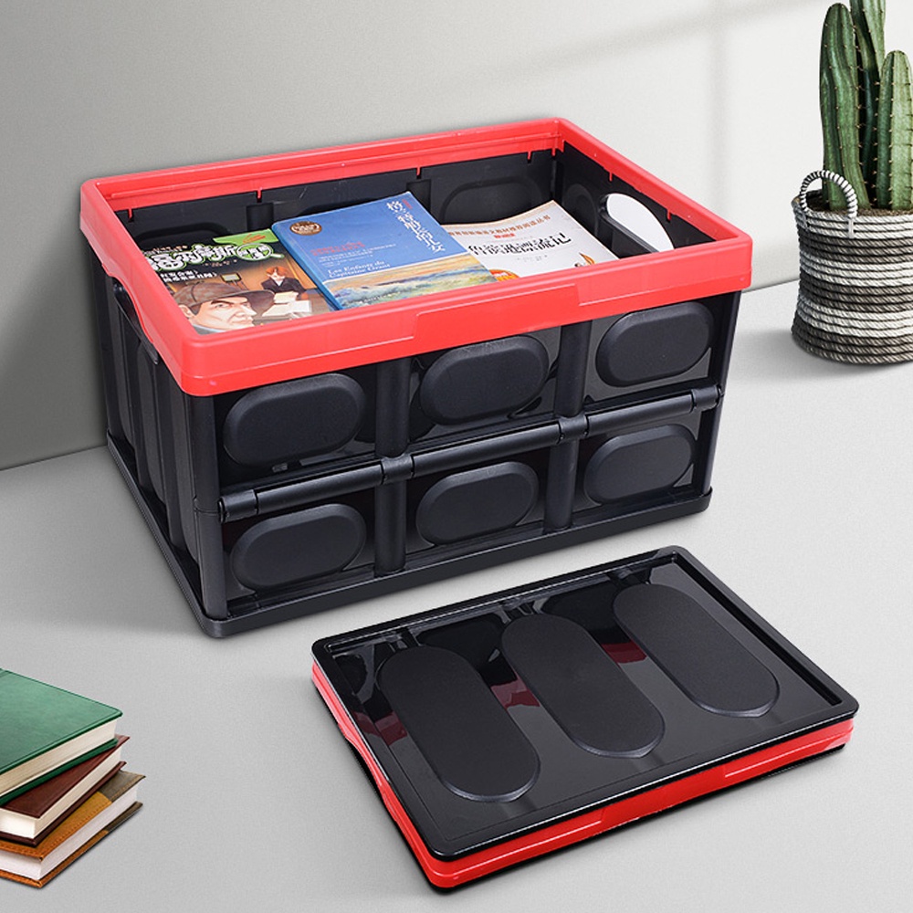 Storage Box Trolley Box Collapsible Bin Container Box Stackable Kereta