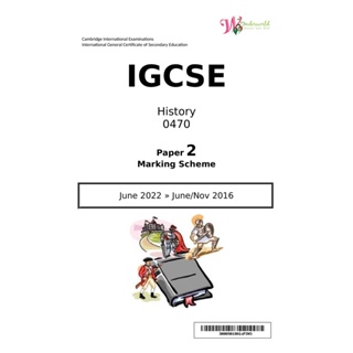 igcse history coursework mark scheme