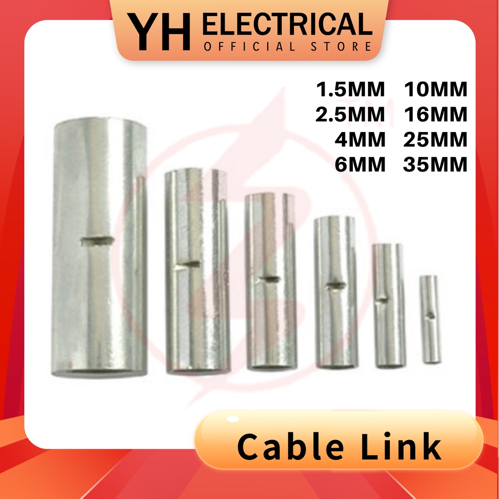 Cable Link Copper Cable Joint 1.5mm 2.5mm 4mm 6mm 10mm 16mm 25mm 35mm