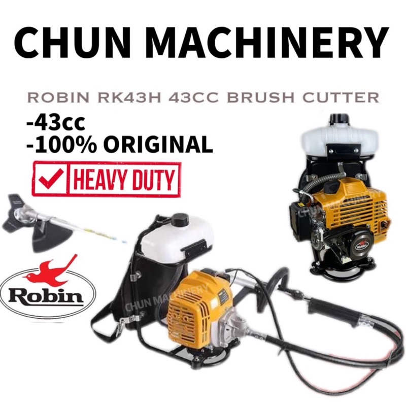 （Free Shipping）Robin RK32H/33H/43H Brush Cutter Backpack Brush Cutter Knapsack Grass Cutter2 Stroke Mesin Rumput Galas