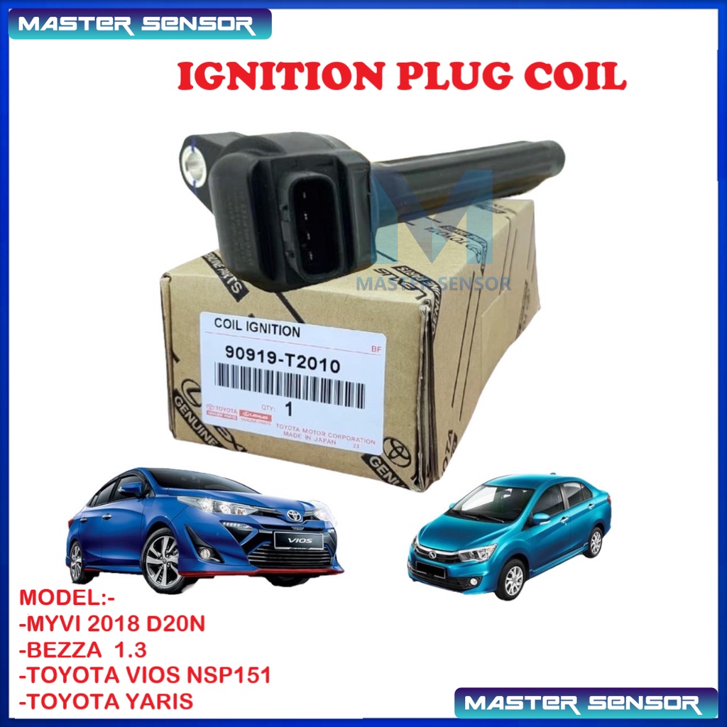 ORIGINAL TOYOTA PERODUA PLUG COIL MYVI 2018 BEZZA 1.3 90919T2010