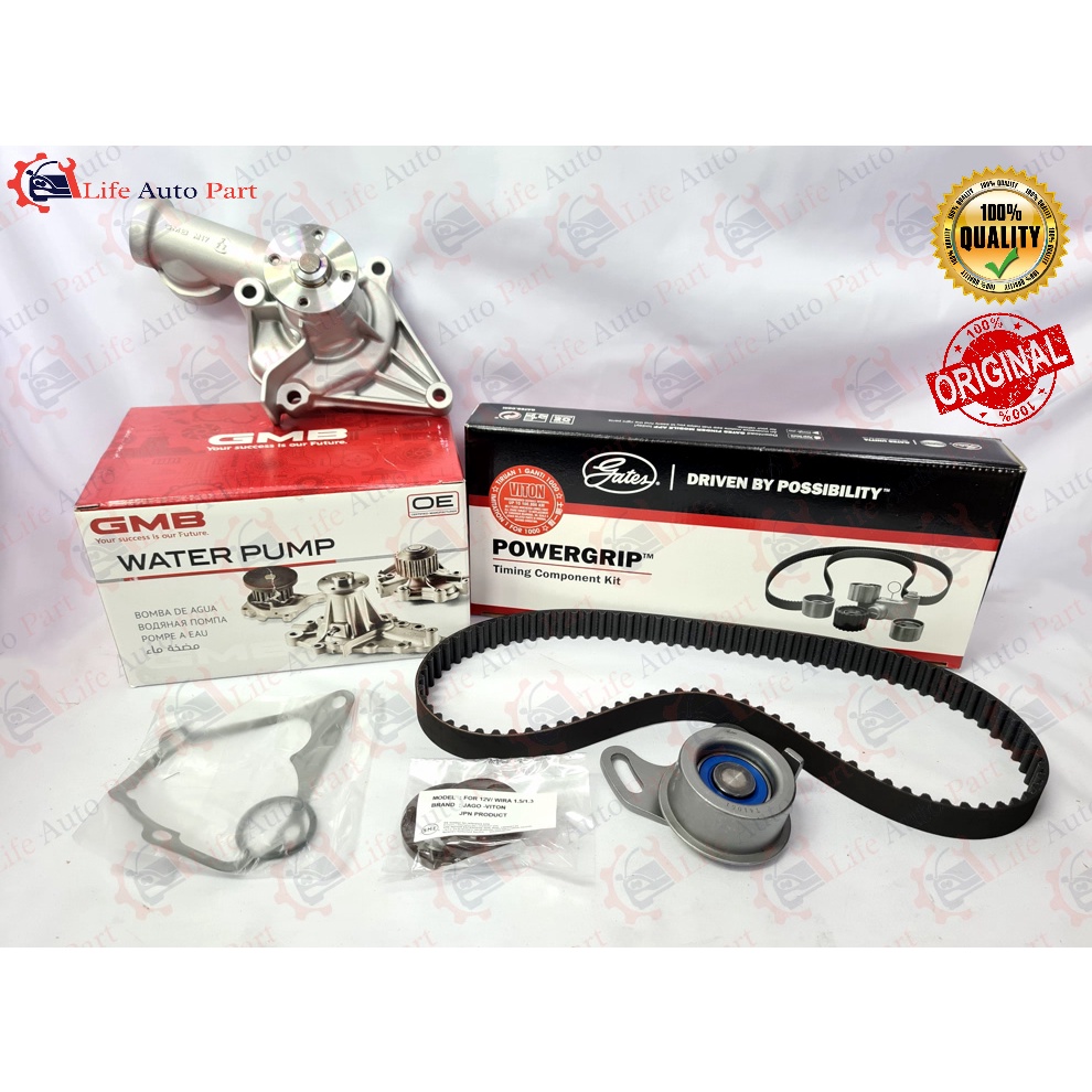 Proton Saga Iswara 12V Wira 1.3 1.5 Timing Belt Kit Set + GMB Water