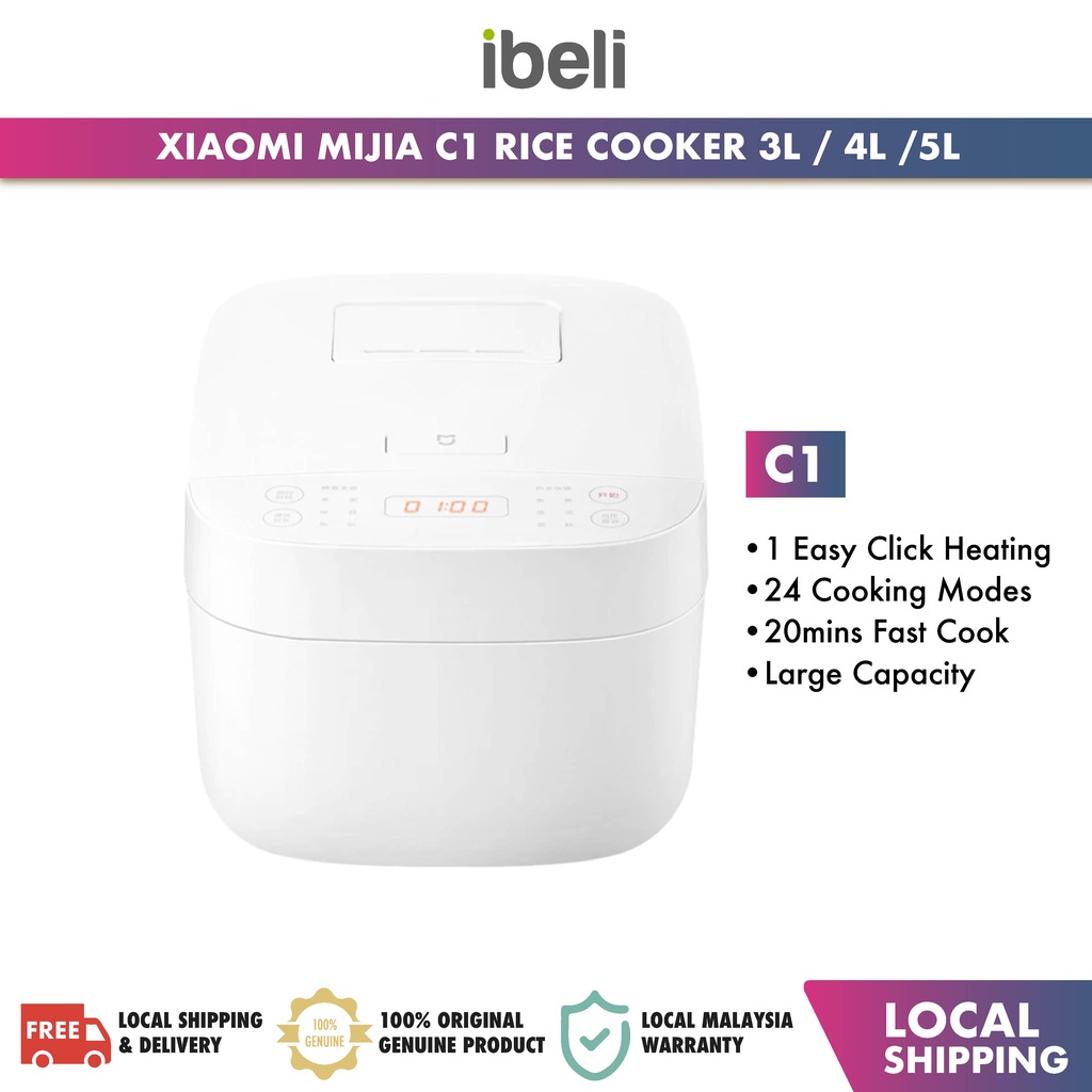Xiaomi Mijia C1 Rice Cooker 3L 4L 5L Smart Large Capacity Household ...
