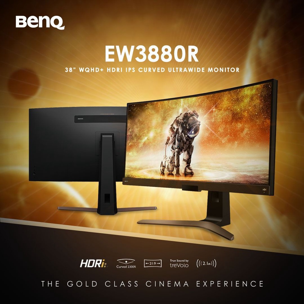 # BenQ EW3880R Curved Ultrawide Monitor - 37.5", WQHD+, IPS, 60Hz, 4ms ...