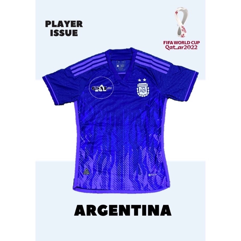 Maillot Argentine Domicile 2022 Qualité Match - Patch Coupe Du Monde - Taille XL