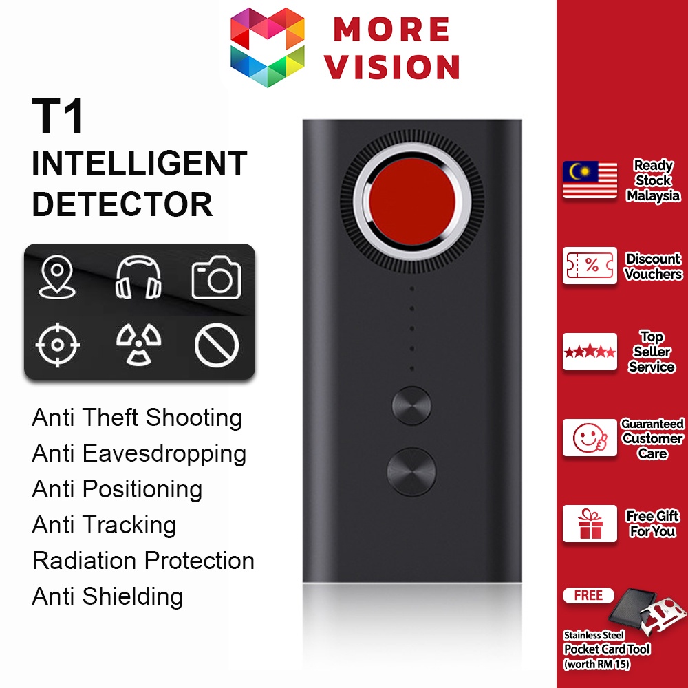 Hidden Camera Detector Portable Anti-Spy Wireless Signal Monitor GPS Tracker Sound Light Alarm Hotel Spy Infrared Anti